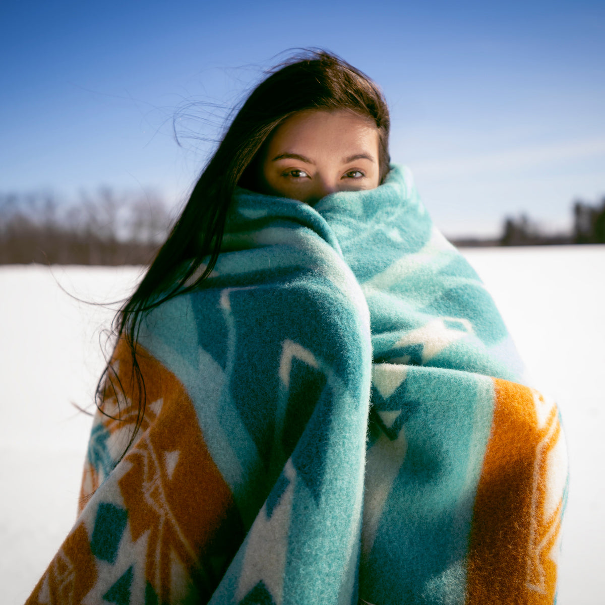 New Day Wool Blanket – Heart Berry