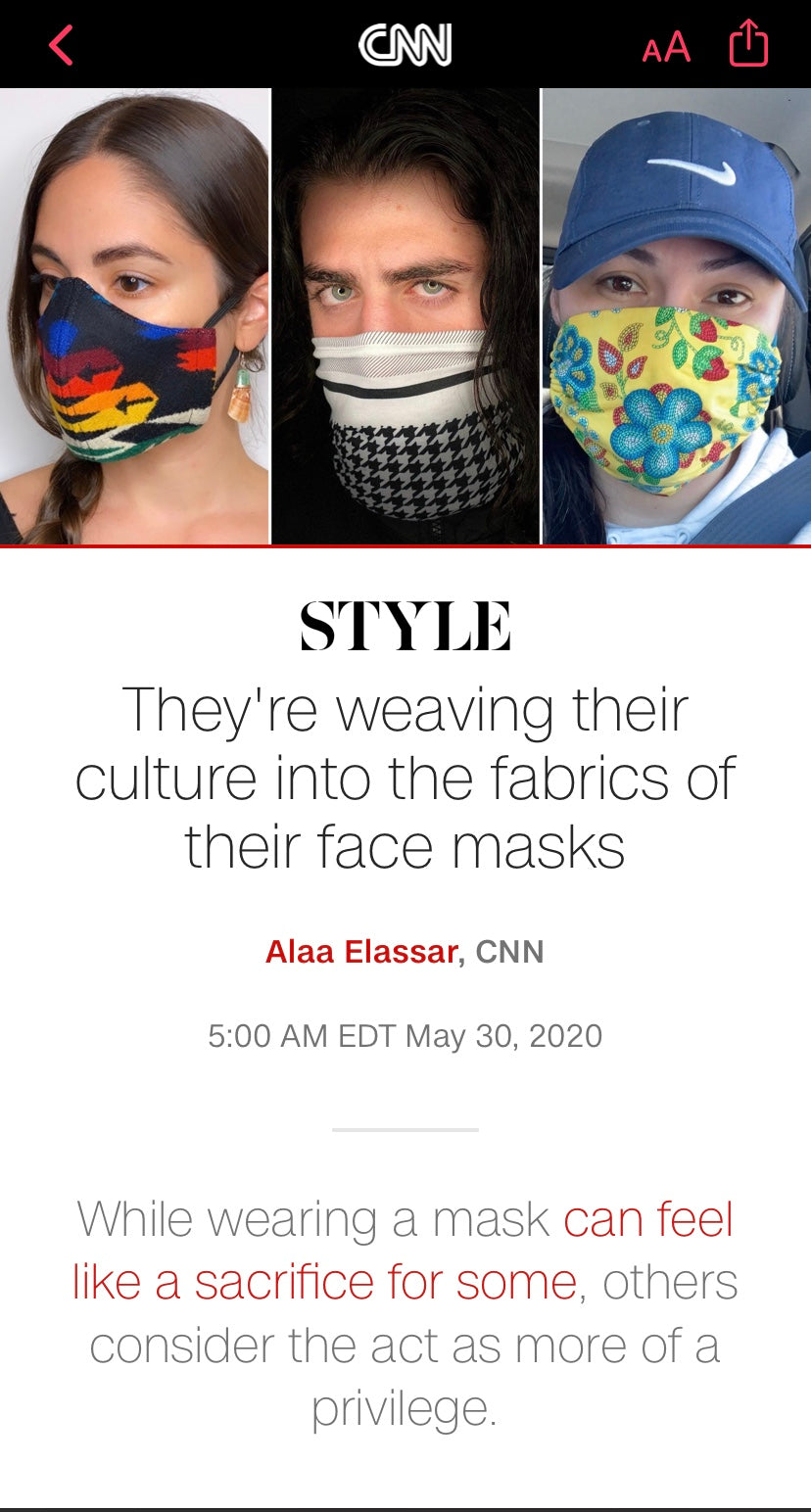 CNN features our mask making/donating and our new tutorial!