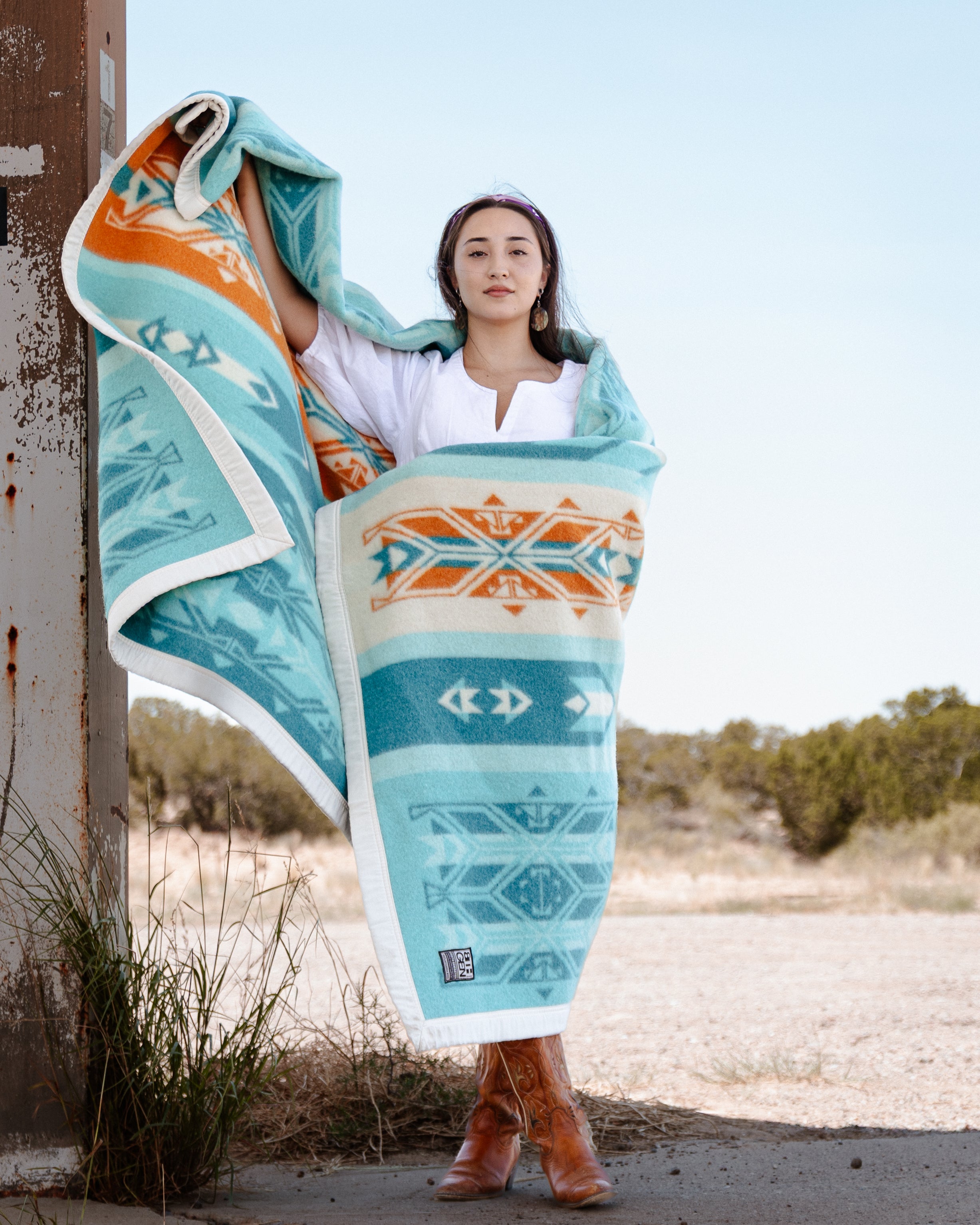 New Day Wool Blanket – Heart Berry