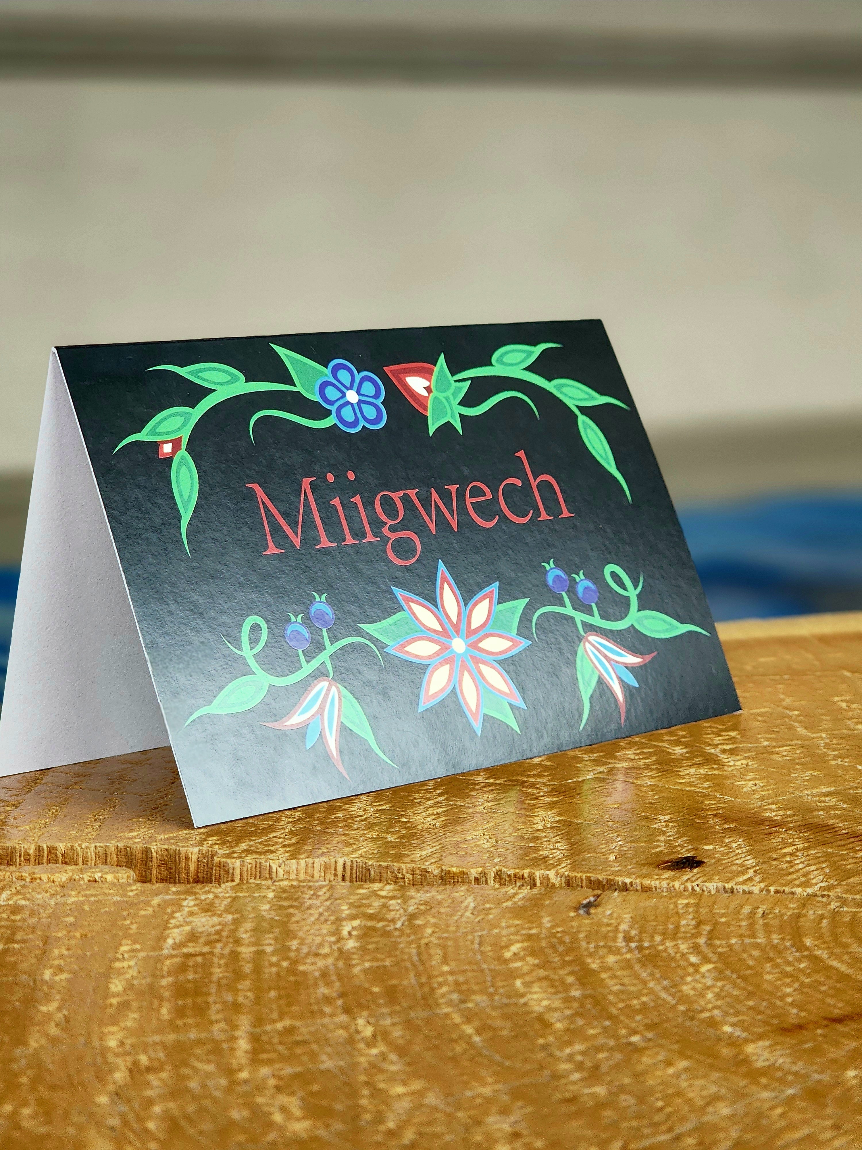 Miigwech (Thank You) Cards