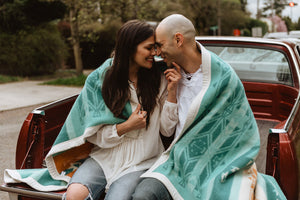 New Day Wool Blanket – Heart Berry