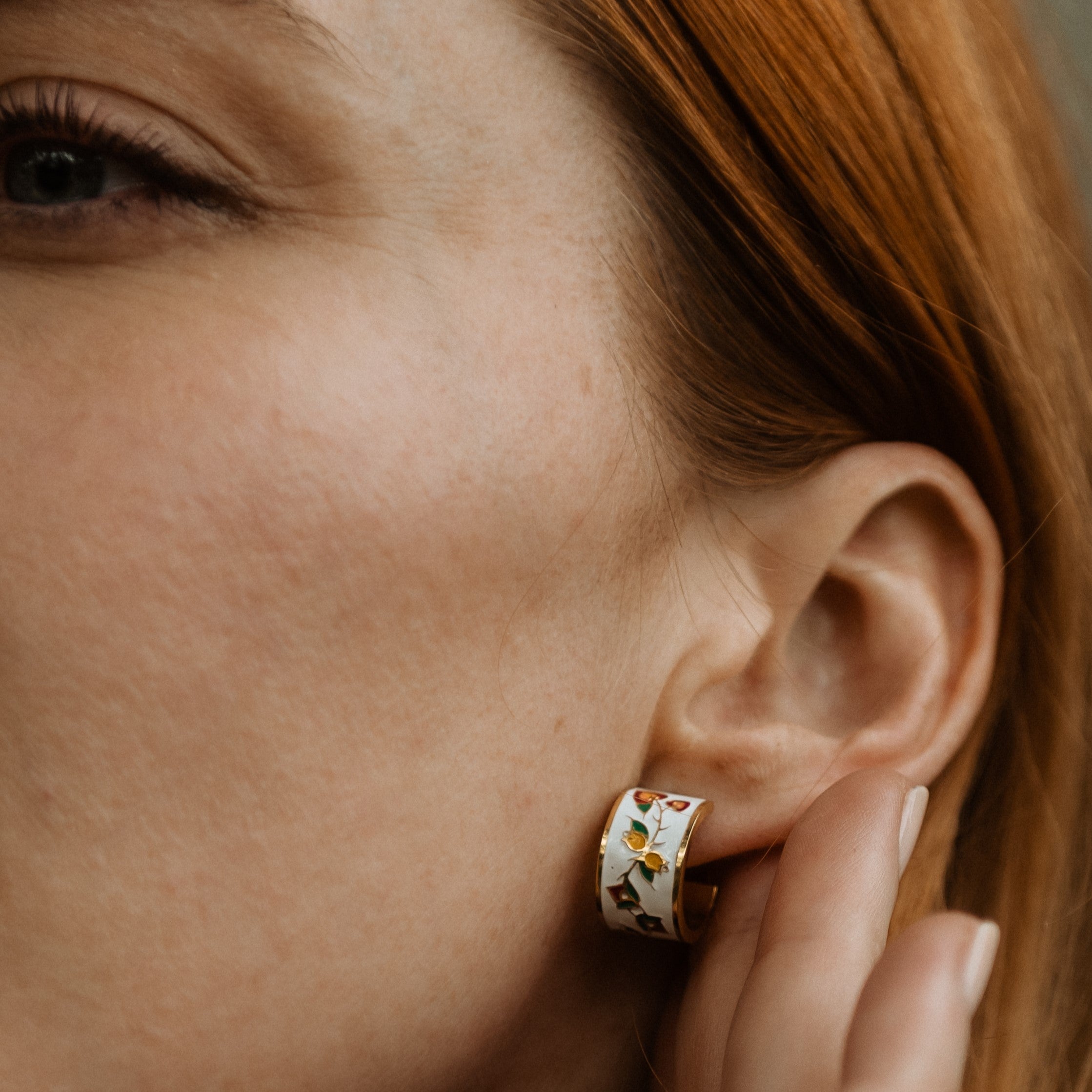 Fierce Heart Small Hoop Earrings
