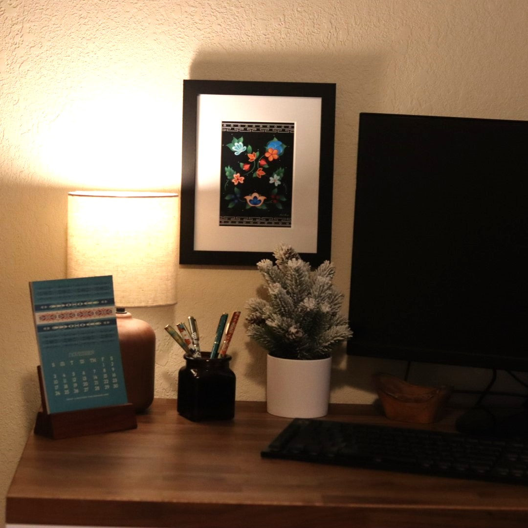 Floral Lights Framed Print