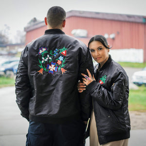 Satin Berry Bomber