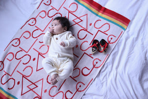 You are Loved Syllabics Baby Blanket