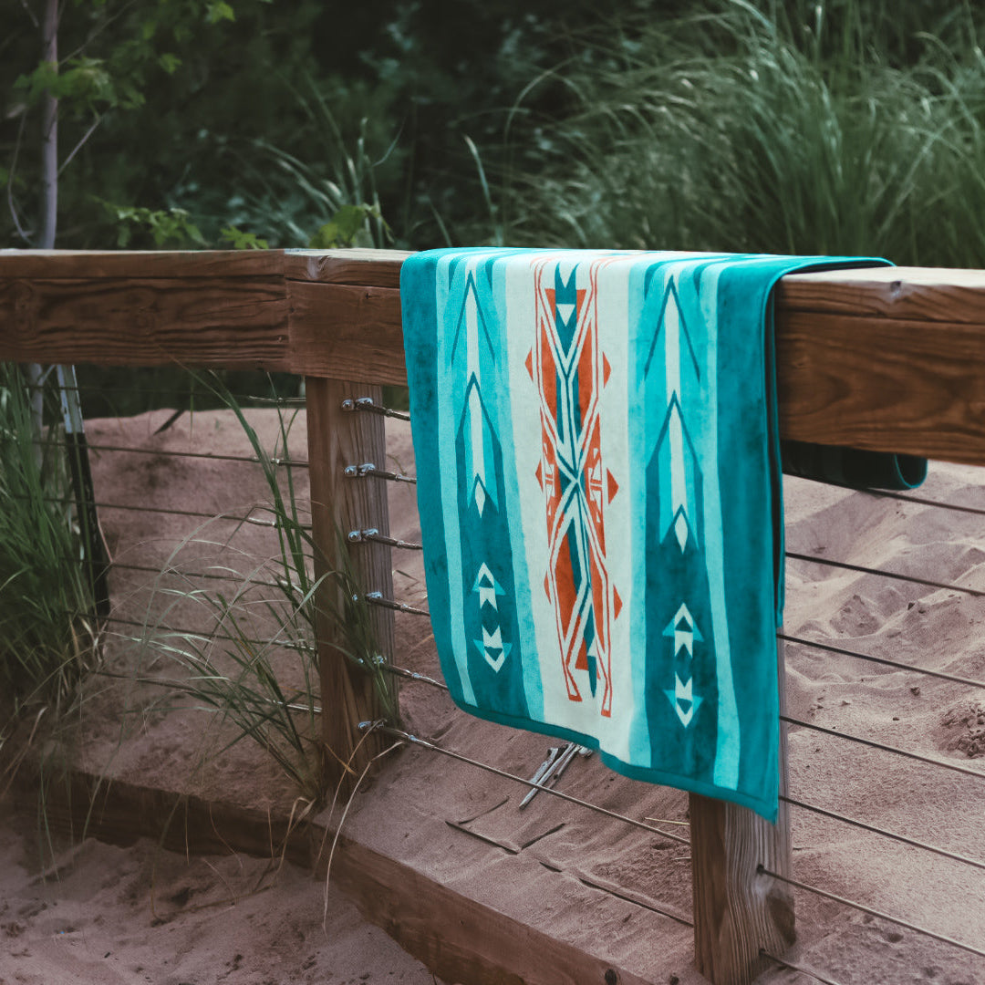 New Day Beach Towel – Heart Berry