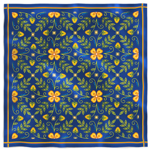 Royal Woodland Silk Scarf