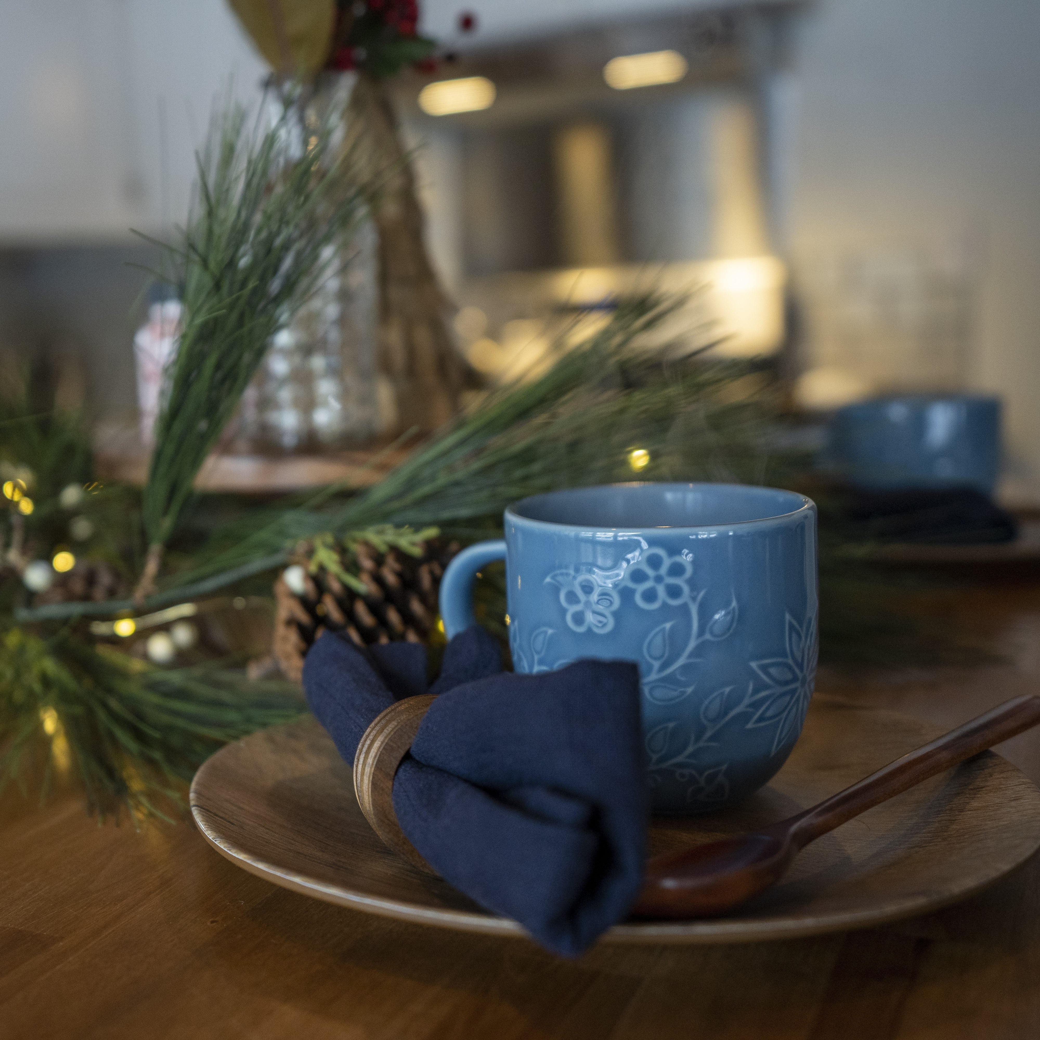 Rice Blossoms Embossed Mug